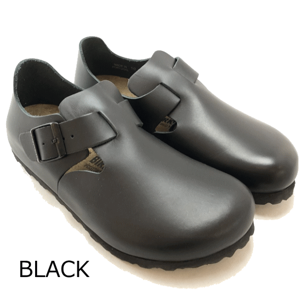 送料無料】BIRKENSTOCK[ビルケンシュトック]/LONDON[ロンドン]/DARK BROWN[1004304]/BLACK[1004303]  ナチュラル感たっぷりのビルケンシュトックの定番シューズ(ナロー幅) あかい靴のオンラインストア 【あかい靴 Web Shop】
