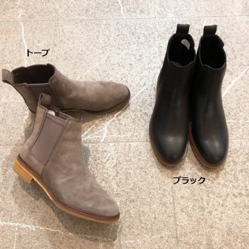 送料無料】Clarks クラークス サイドゴア ブーツ ショート 抗菌消臭 