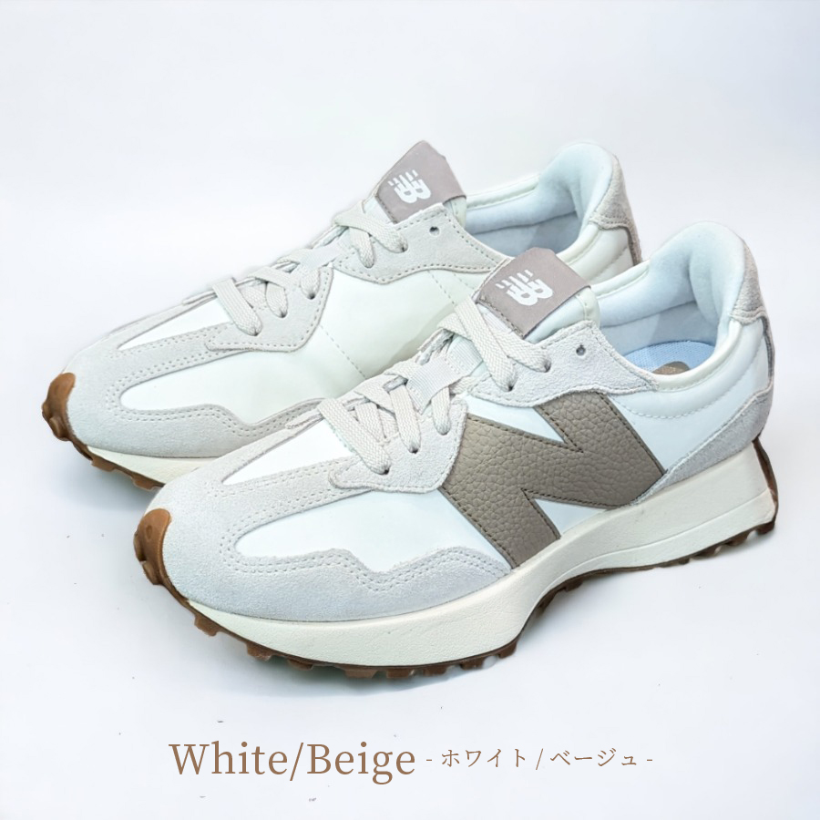 送料無料】New Balance[ニューバランス]/U327シリーズ/ WHITE/BEIGE