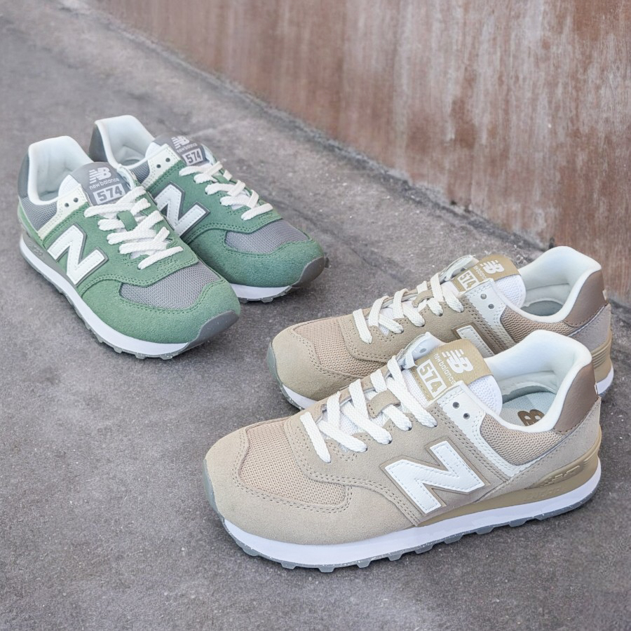 送料無料】New Balance[ニューバランス]/574シリーズ/LIGHT BROWN[U574ESF]/GREEN[U574ESA]  「576」由来のフォルムに安定性とクッション性を兼ね備えた定番モデル「574」シリーズ | あかい靴のオンラインストア 【あかい靴 Web Shop】